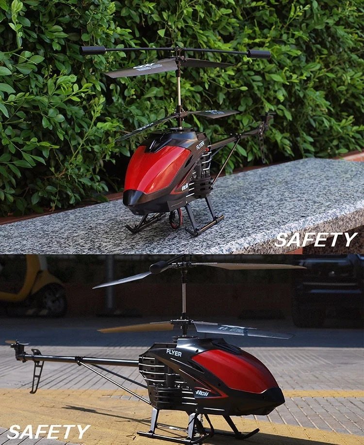 Wholesale 3.5CH Alloy Large Scale Model Aircraft Hover 89CM Big Flying RC Helicopters LH 1301 With Gyroscope