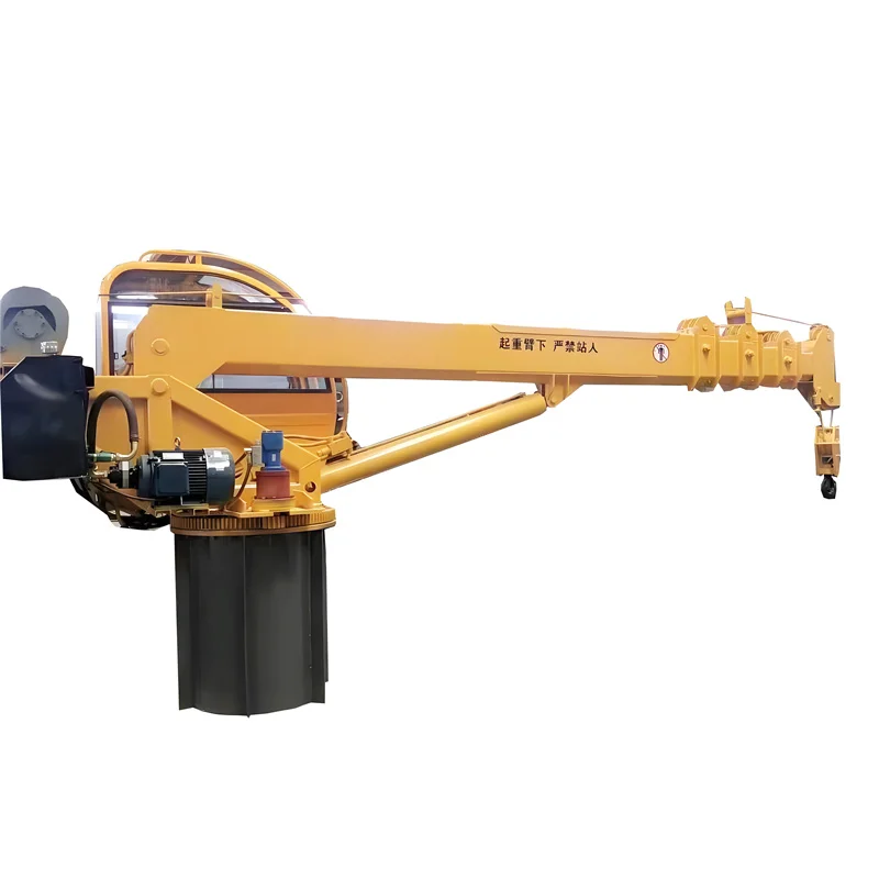 China high quality 8 ton telescopic Marine crane Marine ship deck crane for sale