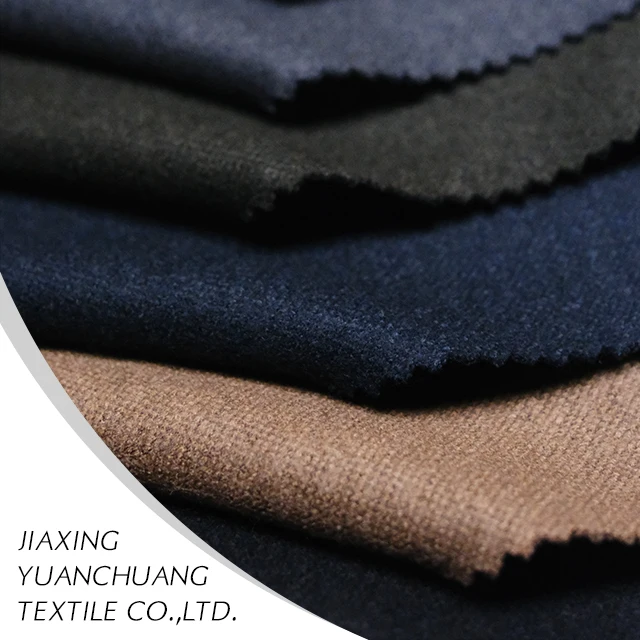 Factory direct sales Outlet stores Wool Pure Cashmere Woolen Fabric Price for Overcoat Black Plain Skirt Technics Style