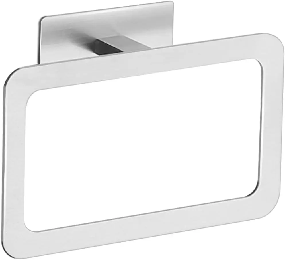 Self adhesive towel ring Self adhesive towel ring Stainless steel anti rust bathroom towel rack wall mounted SUS 304