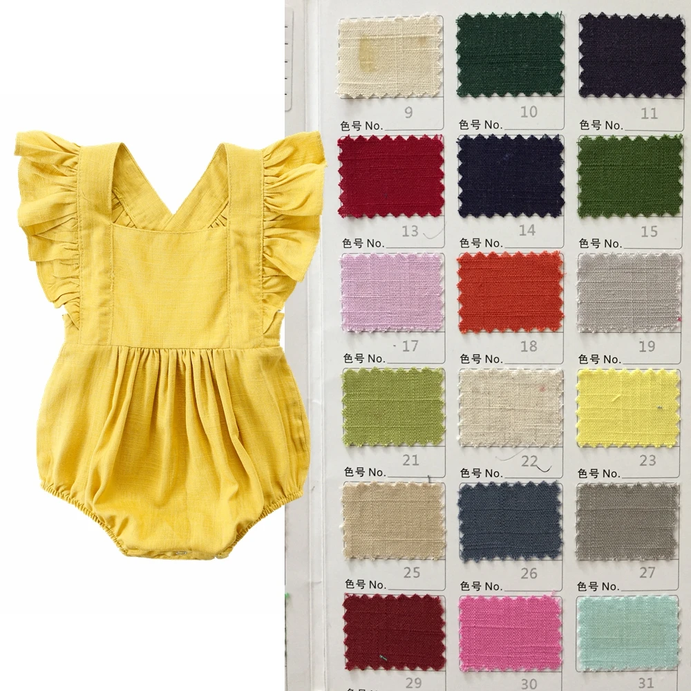 Льняной Органический Детский комбинезон Shijun