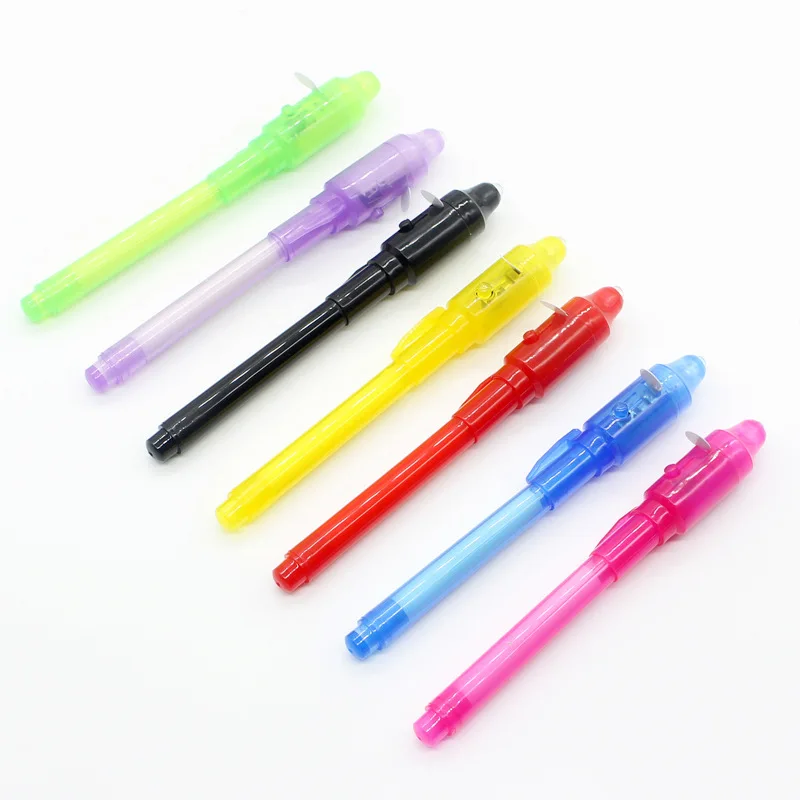 Invisible Ink Pen With Light Magic Spy Pen For Secret Message,Birthday Party,And Kids Halloween Goodies Bags Toy