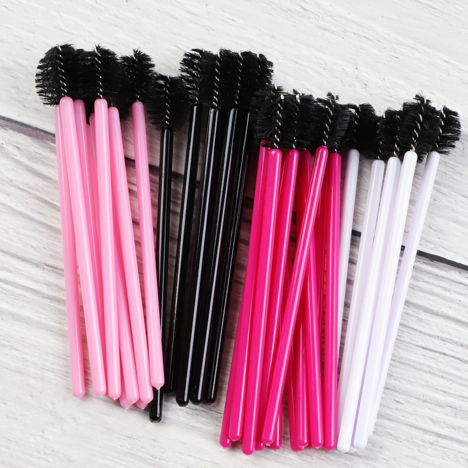 eyelash brushes applicator mascara wand private label nylon disposable plastic mascara brush for eyelash extensions makeup brush