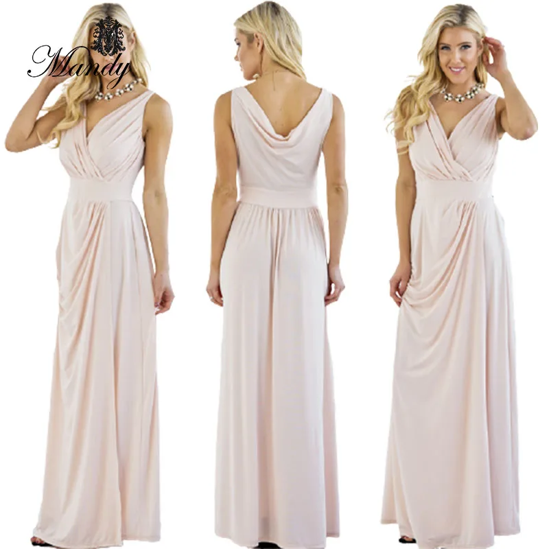 Mandy 2023 New arrival summer chiffon evening robe elegant  dresses