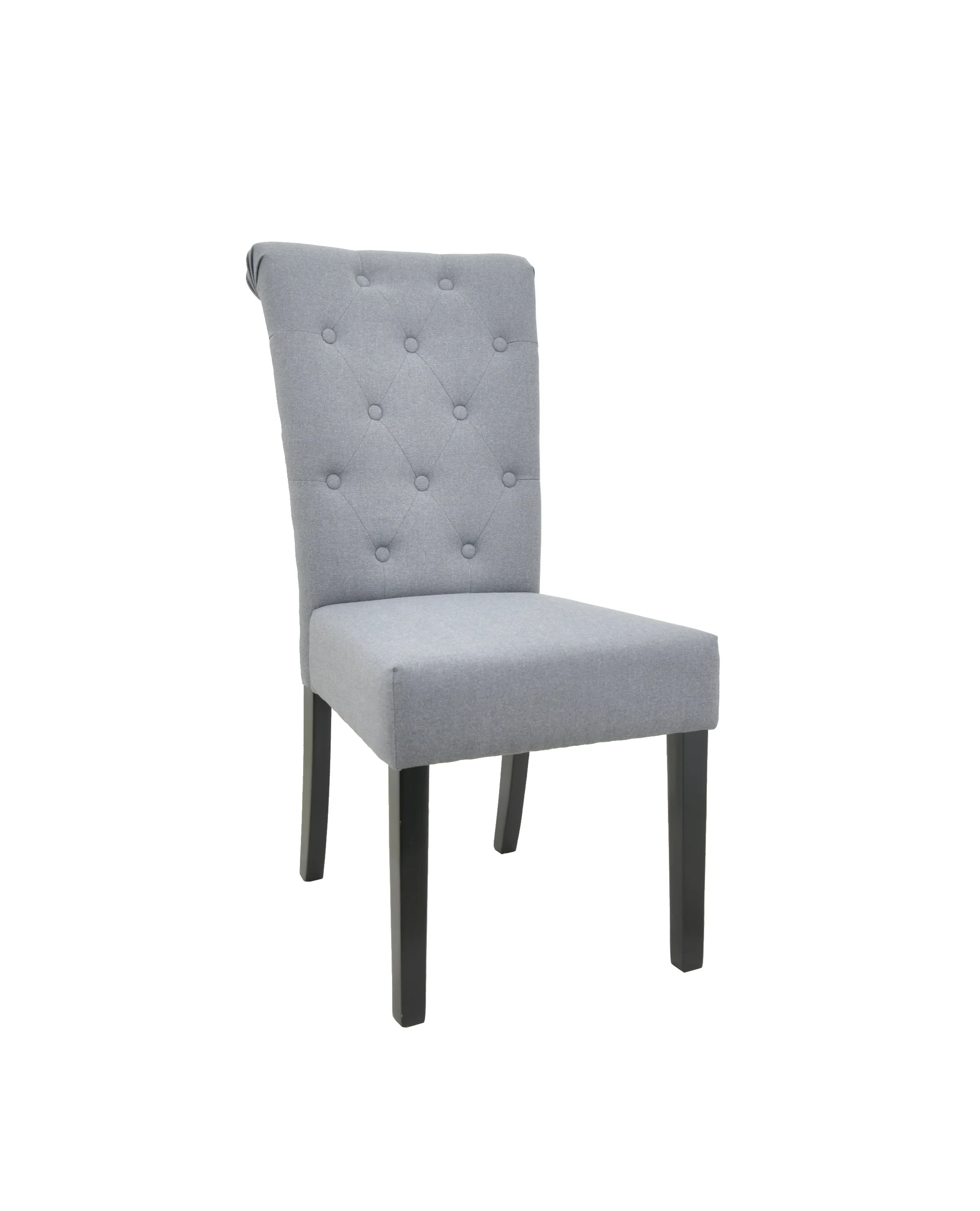 China manufacturer dining chair wooden legs without arm for kitchen hot sale pull button