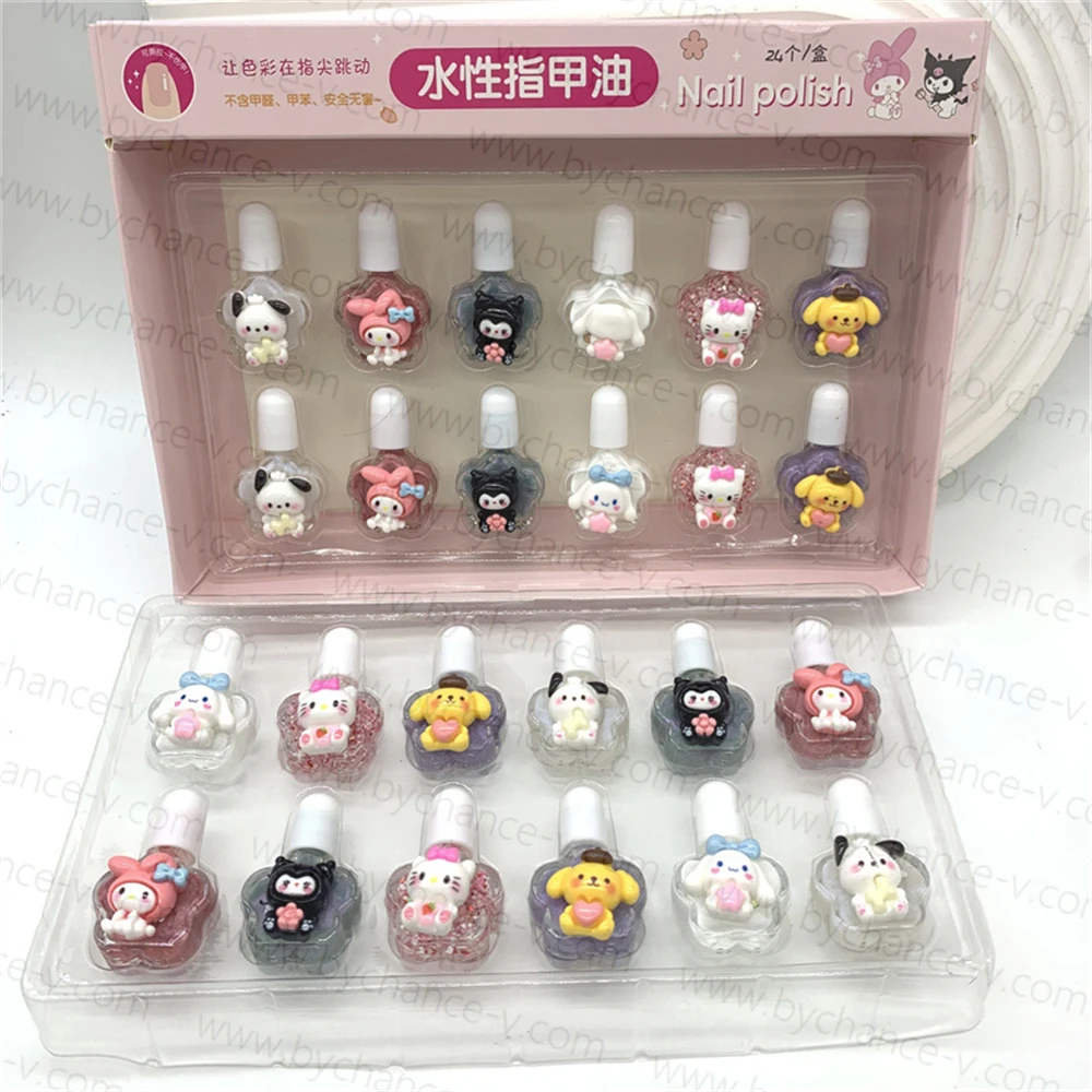little girls party favors popular cartoon glitter nail polish for girls pretend princess games cosmetic supplies