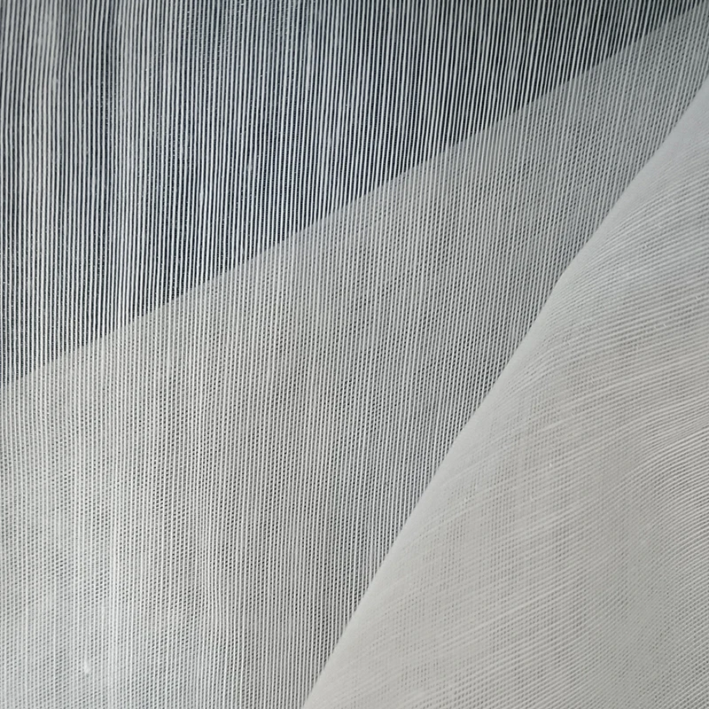 100% Полиэстеровая ткань из органзы белая для занавесок огнестойкая