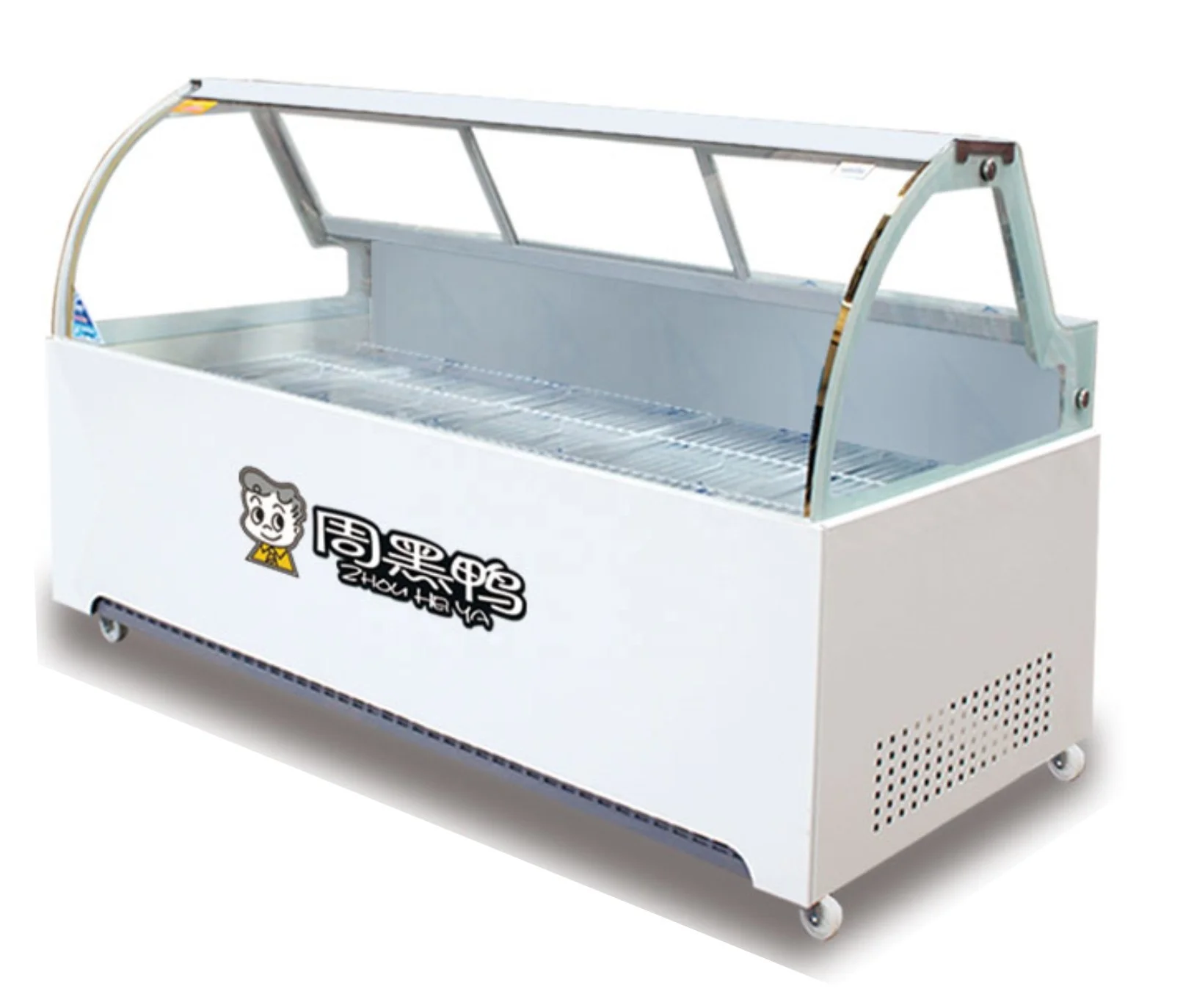 Fish Meat Chiller Commercial Showcase Butcher Shop Meat Display Freezer Refrigeration Equipment
