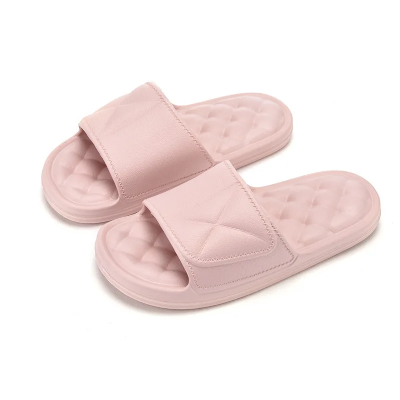 Trendy Latest Men Ladies Eva Rain Slippers Manufacturer Women Anti Slip Quick Drying Pillow Slides Bathroom Casual Slippers