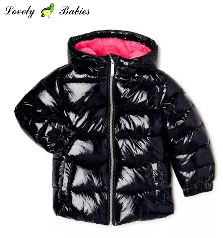 Wholesale Parka Baby Shiny Puff Down Coat Padded Custom Logo Children Winter Girl Boy Puffer Kids Bubble Children Winter Jacket