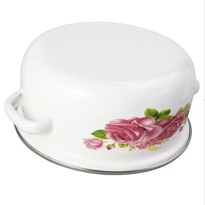 Wholesale customized three-piece set 16-20cm enamel cooking noodles pot enamel stew pot sets