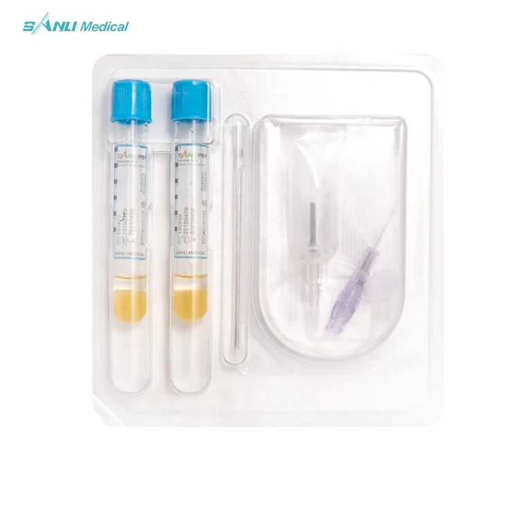 cosmetic PRP Tube PRP kit blue Sodium Citrate+Gel ACD+Gel 10ml 15ml PRF Blue