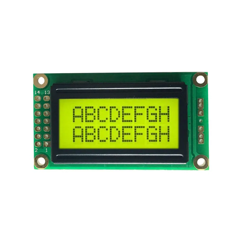 STN COB 0802 LCM Character LCD Module 8x2 Monochrome LCD Display