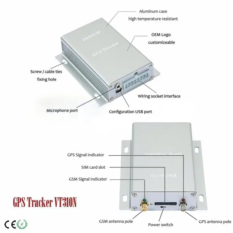 GPS Tracker for Car 1-Year Warranty Over-Speed Alarm Automatic Hard Braking Acceleration Beidou LBS Positioning iOS Android Apps