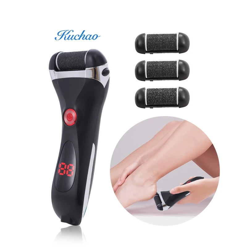 New IPX4 USB Cordless Cuticle Remover Foot Callus Exfoliator Electric