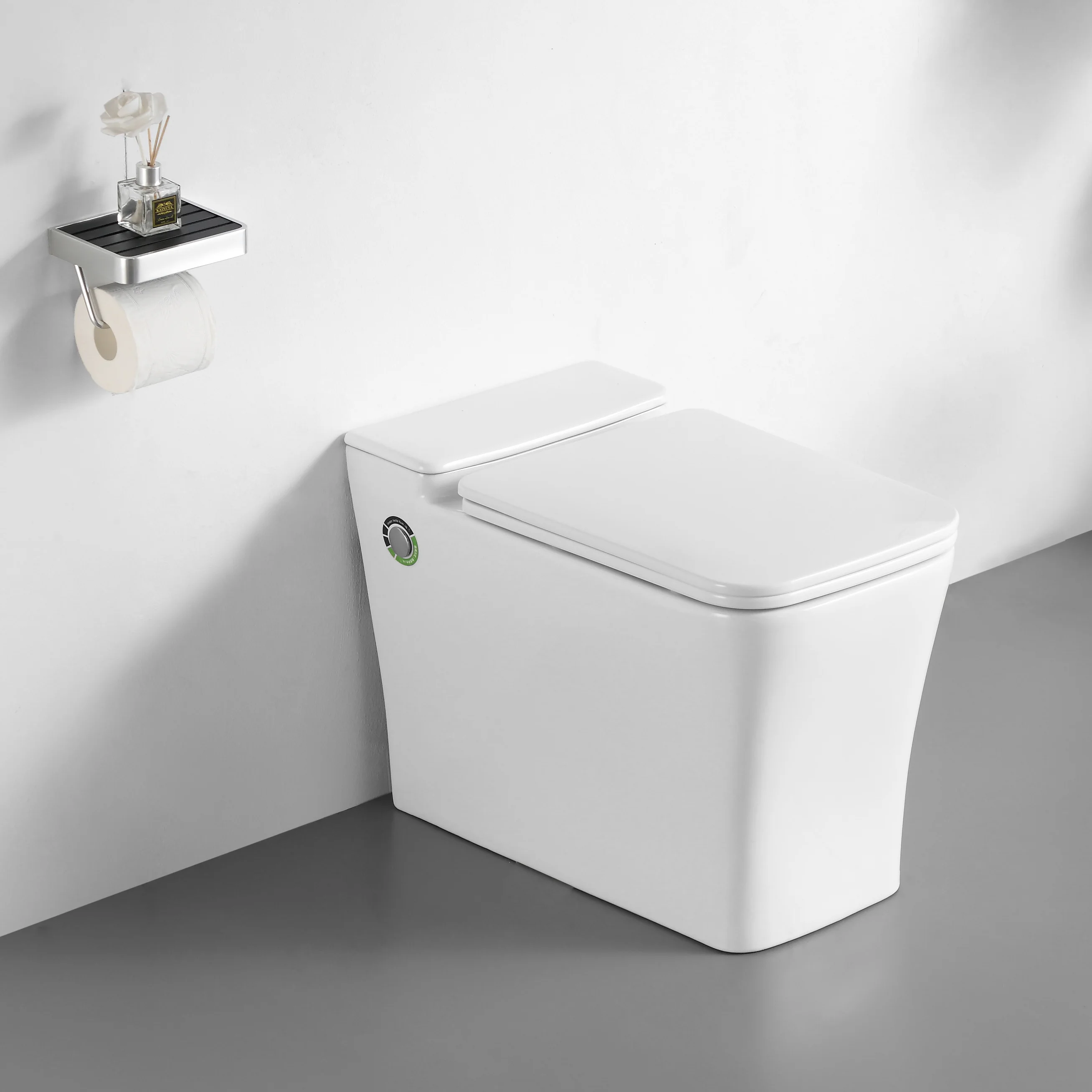 Foot flush electronic water closet back to wall ceramic bathroom tankless concealed tank cistern pulse toilet without water tank