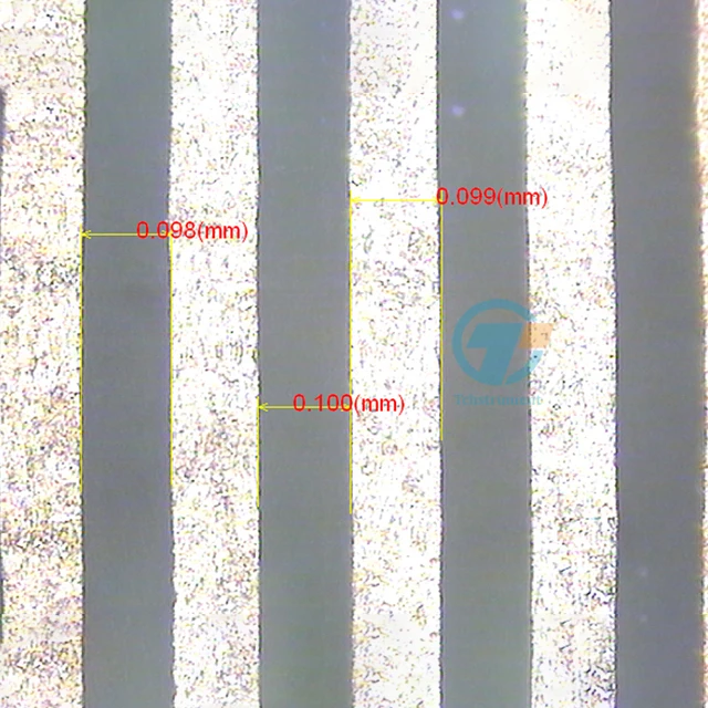 100 um Flexible interdigital electrode polyethylene glycol PET Gold Alternating finger electrode for IDT membrane circuit