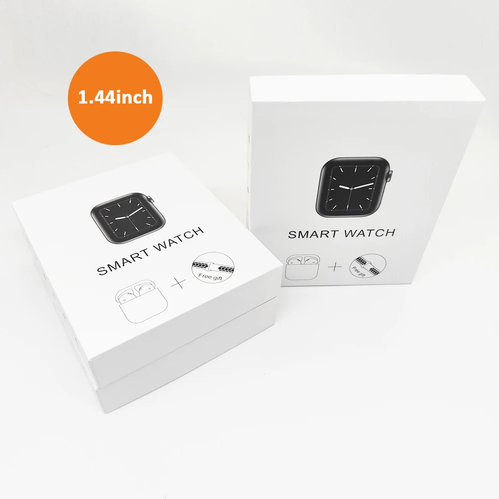 T55 Pro Max Smartwatch Box Set 2 In 1 Smartwatch Earphone Set Touch Screen Sport Watch Series 7 T55 Pro Max Smart Watch 1.44inch
