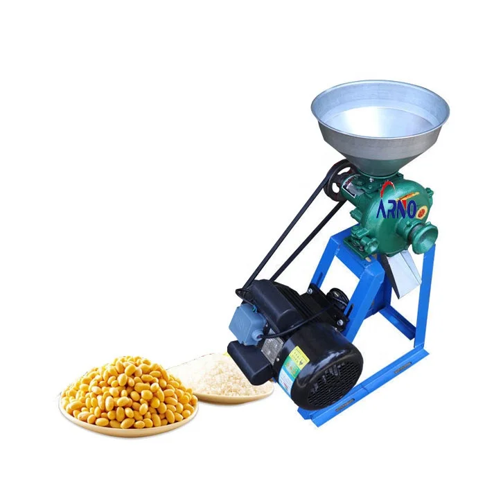 mini wet corn soybean bean rice grinder/high efficient dry corn soybean bean rice crushing machine