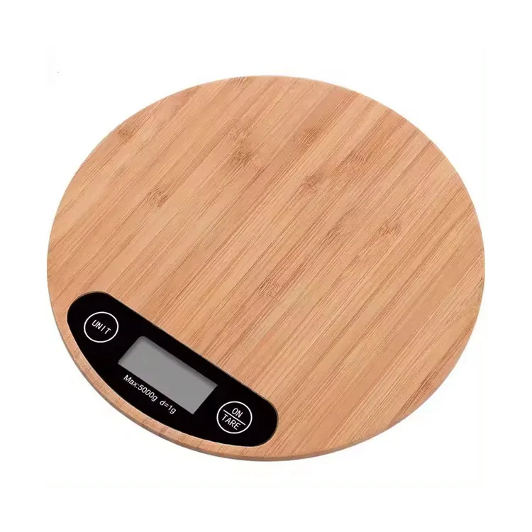 Bamboo Panel Multifunction Digital Food Kitchen Scale Electronic Weighing Digital Kitchen Scale