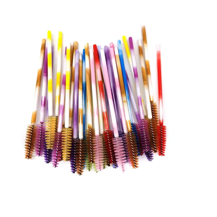 Hot selling direct order multi color optional eyelash brush custom label eyelash brush tube