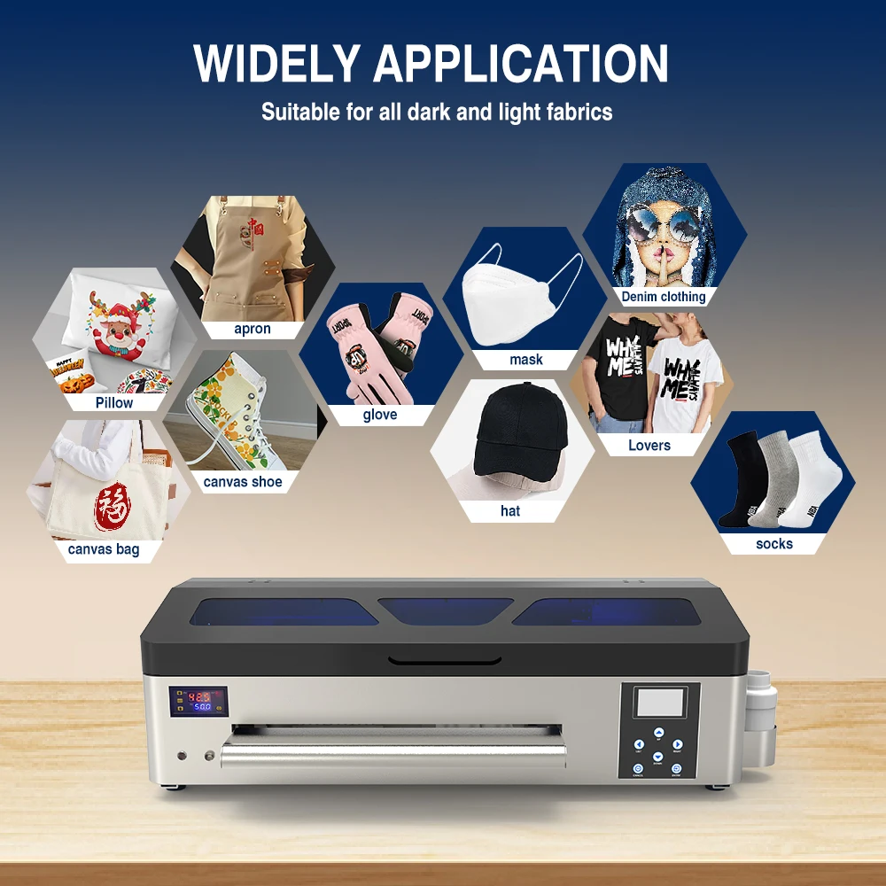 Erasmart A3 size Dual XP600 print heads A3 Pro Max Digital Machine printers for small business clothes prints