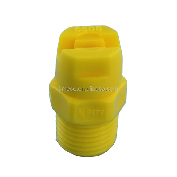 PVDF Spray Jet Nozzle Plastic PP PVC HVV Vee Jet Flat Fan Spray Nozzle