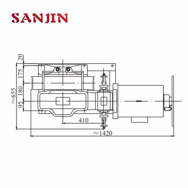 TORINDRIVE elevator geared traction machine YJ240B