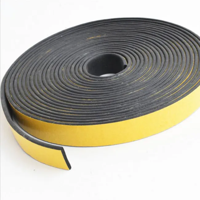 Electric Cabinet Door Waterproof Rubber Closed Cell Sponge Rubber Seal Strip