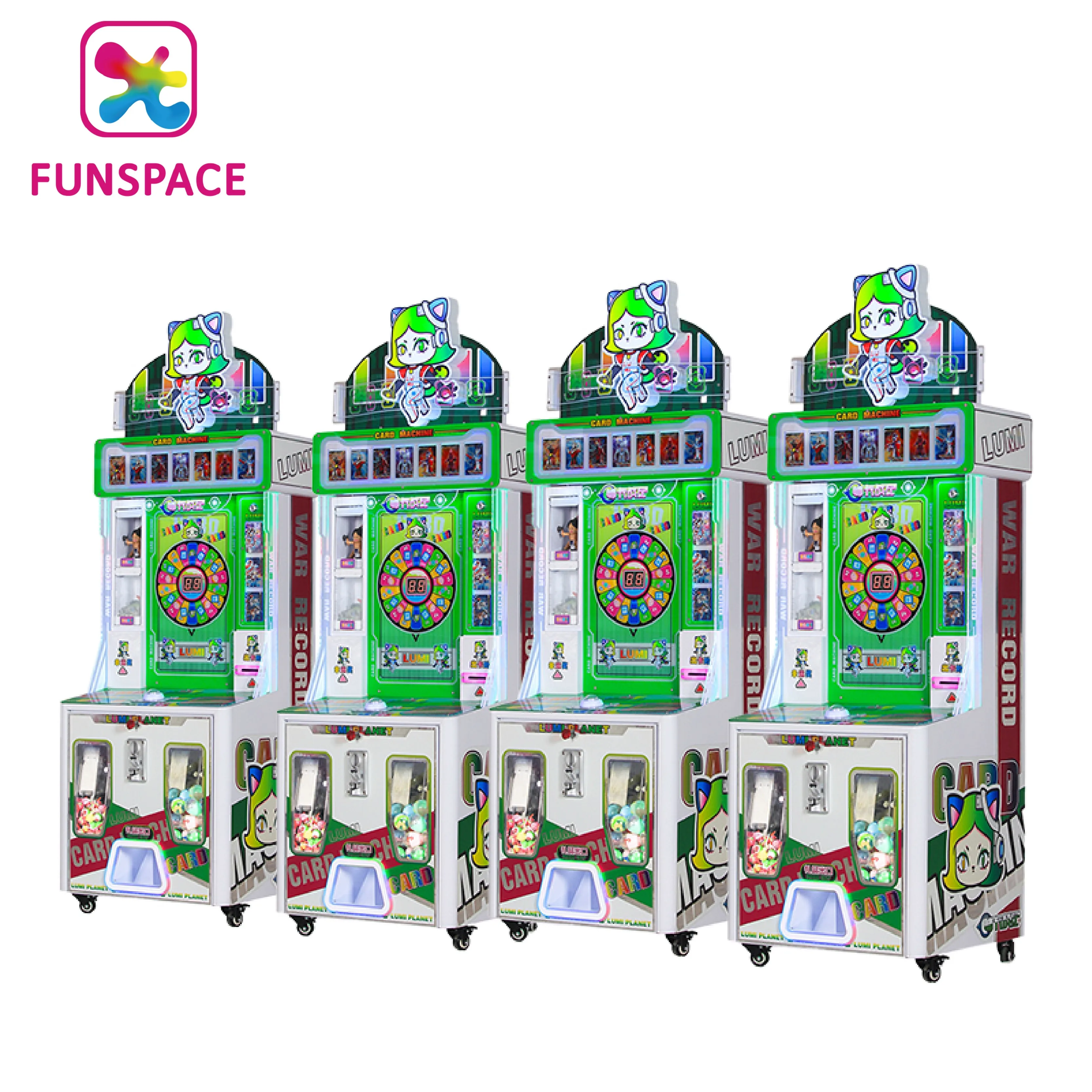 Factory Wholesale Coin Operated Arcade Spinning Disc Game Exchange Ultraman Cards With Capsules Gift Machines