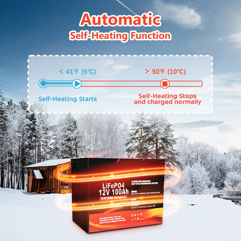 lifepo4 12v 100ah 180ah 200ah 300ah lithium ion battery pack 12v heated bluetooth rv marine