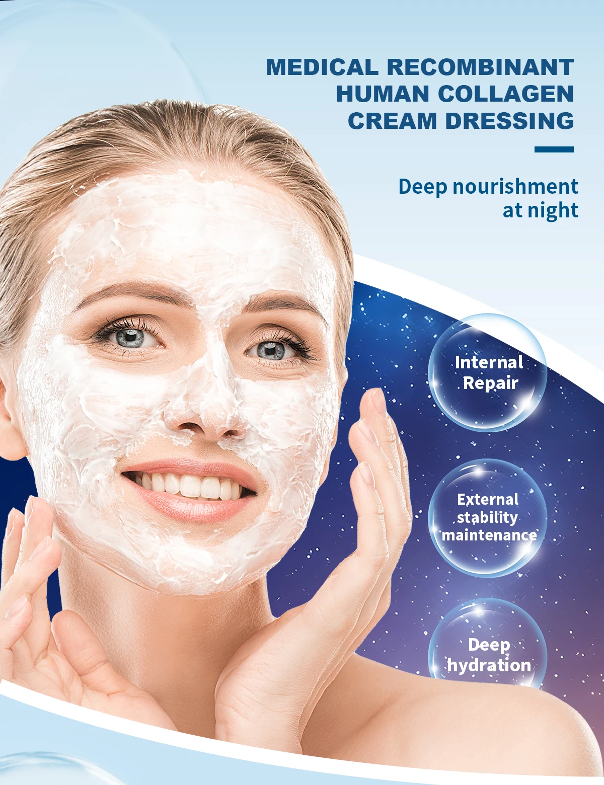 Lightweight Anti-Wrinkle Daily Face Moisturizer Hydrating Firming Moisturizer Premium Elastin Anti Age Face Cream
