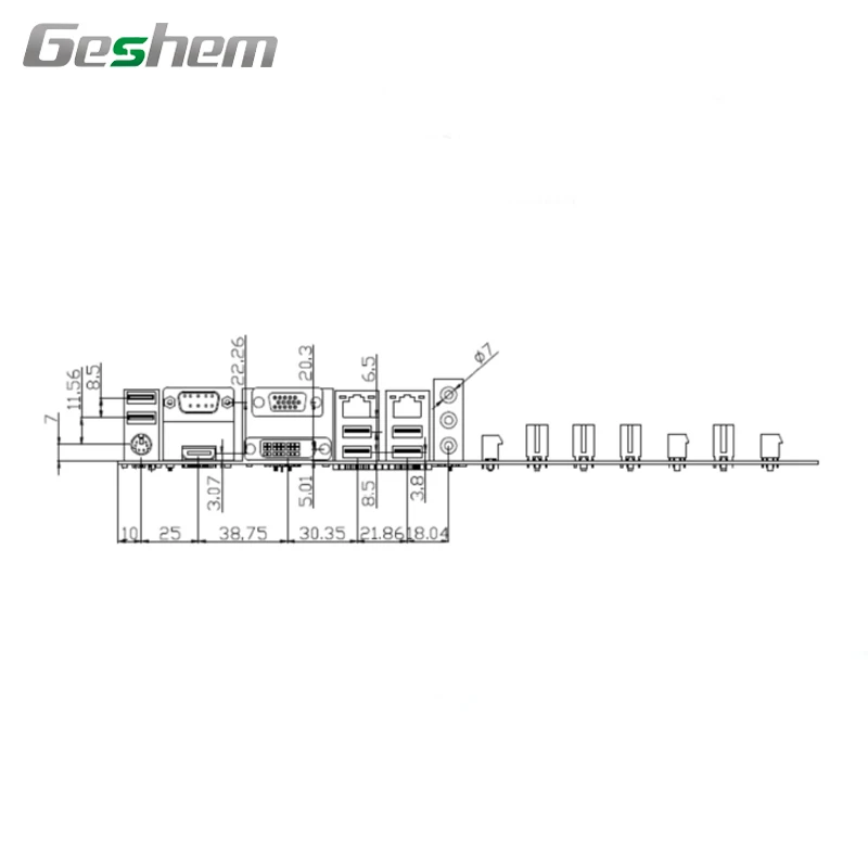 High Performance ATX H110 DDR4 32GB LGA 1151 Socket 2133/2400MHz 2 DIMM Support 6/7/8/9 I3 I5 I7 Motherboards
