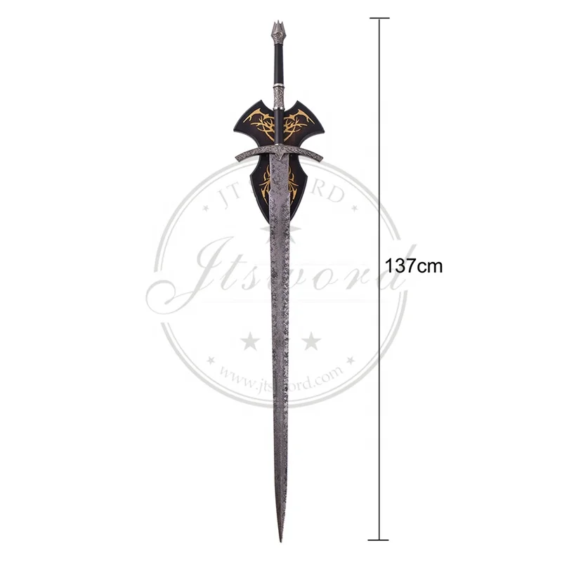 LOTR Lord of The Rings Witch King Sword Replica with Wall Plaque