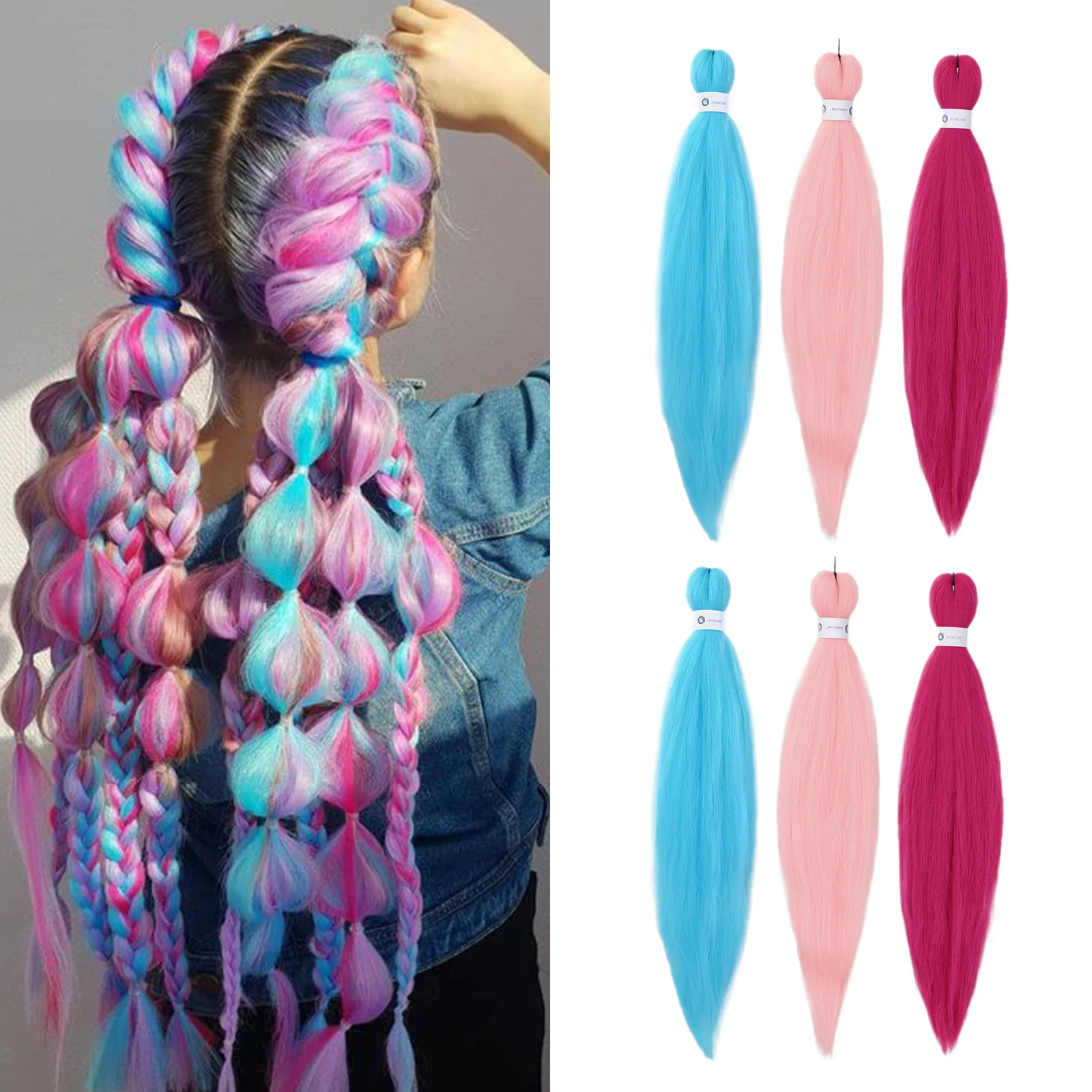 Hot Sale Synthetic Expression Prestretched Easy Braid Pre Stretch Braiding Hair