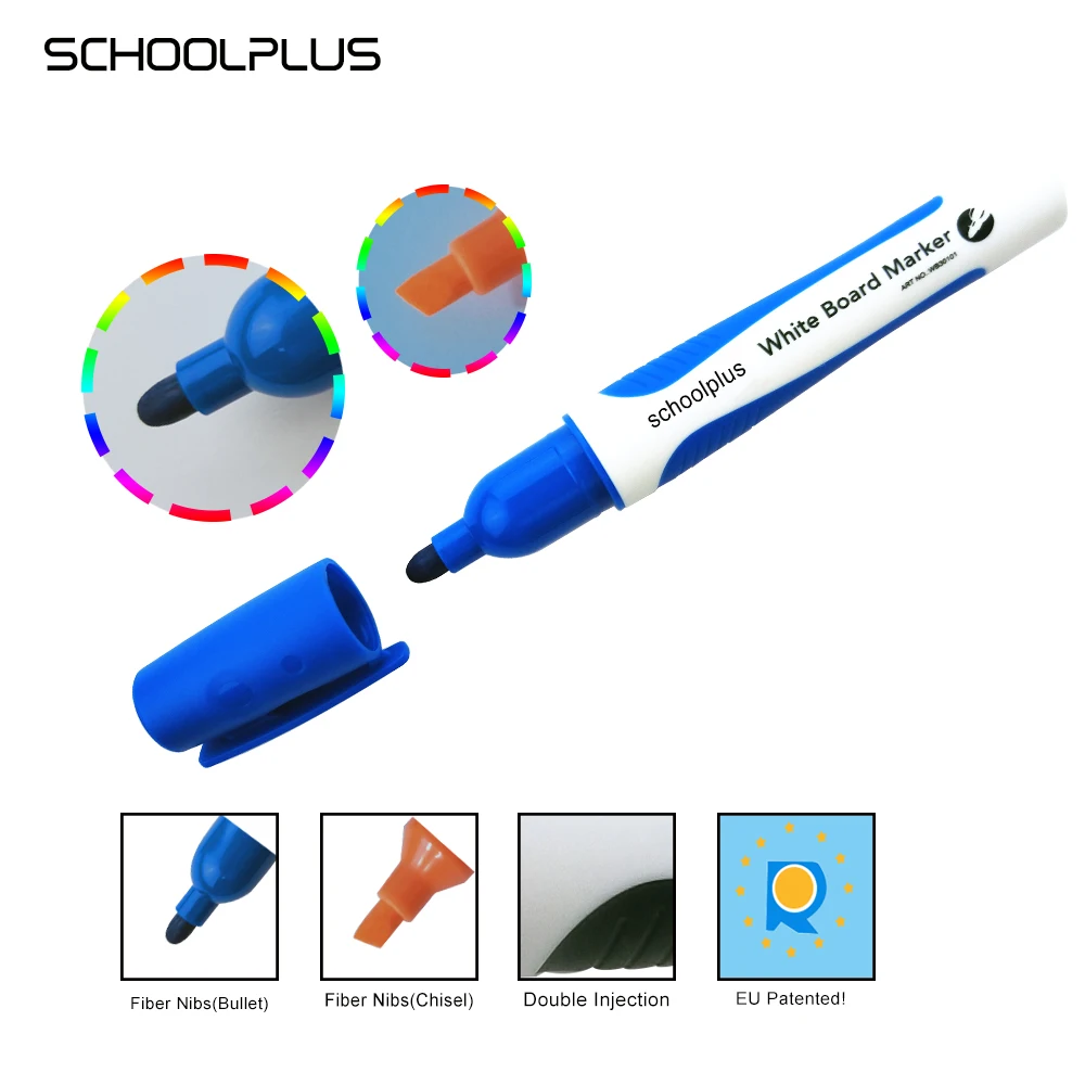 Europe New design high quality dry erase whiteboard marker pen with comfortable rubble grip