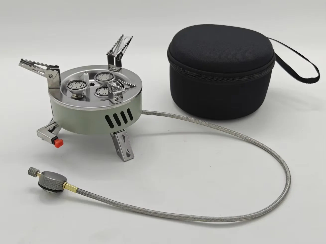 Portable Outdoor Camping Butane Cooking Gas Stove Camping Cookware Card Magnetic Stove Hiking Foldable Single Cylinder Burner