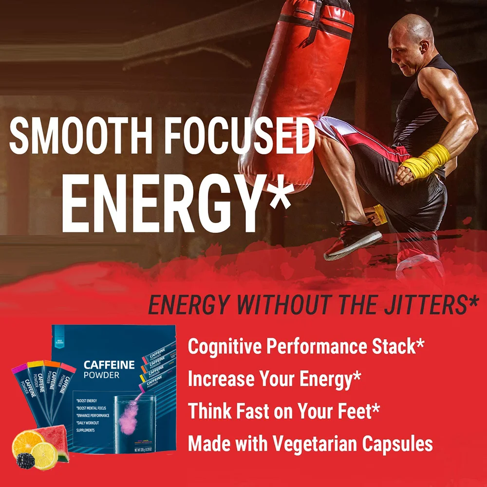 Private Labels Bodybuilding Supplement Energy Preworkout Vitamins Electrolyte Caffeine Powder Fizzy Effervescent Powder Caffeine