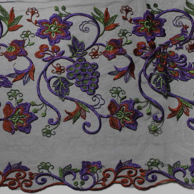 Вышивка из сетчатой ткани для одежды-платья или модных аксессуаров-сумки и кошельки и сумки-тоут