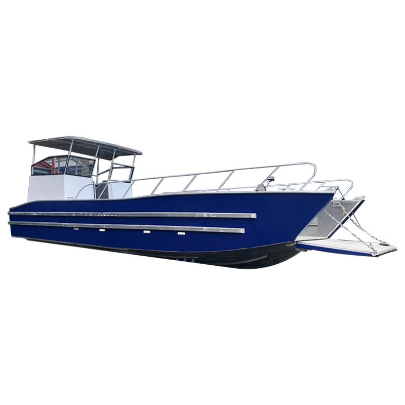 Durable 32ft landing craft aluminum boat ferry barge for working
