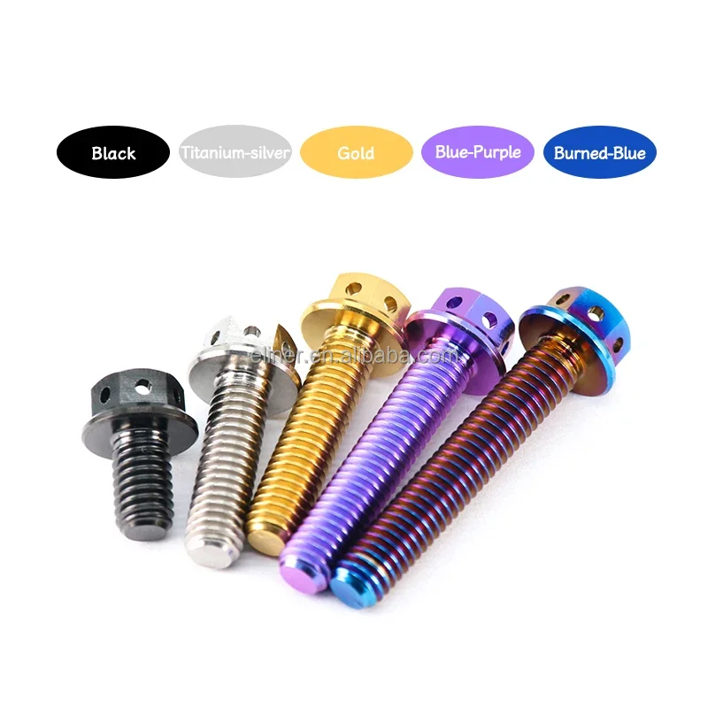 Colorful Bicycle Stem Bolt Stainless Steel Road Mountain Bike Stem Screw Bike Handlebar Fixing Screws MTB Power Bolts