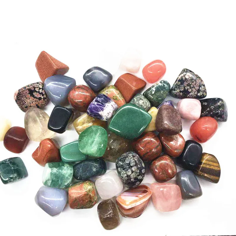 Wholesale Natural Mixed material crystal tumbled stone for home decoration