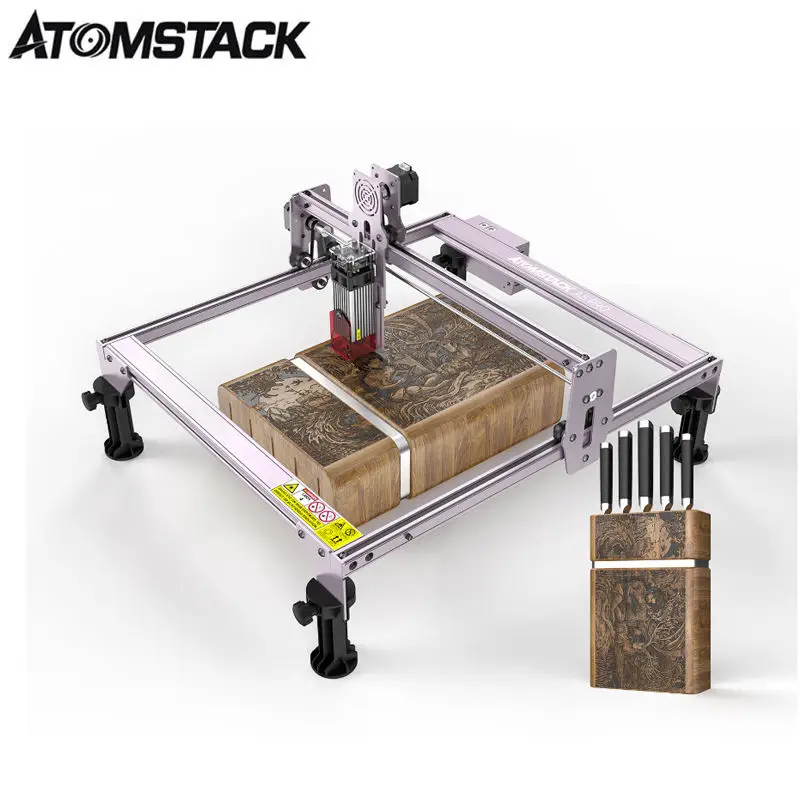 Lowest Price A5 Pro 40W Desktop Small Engraving Stone Jewelry Glass Wood Metal Card Laser Engraving Machine