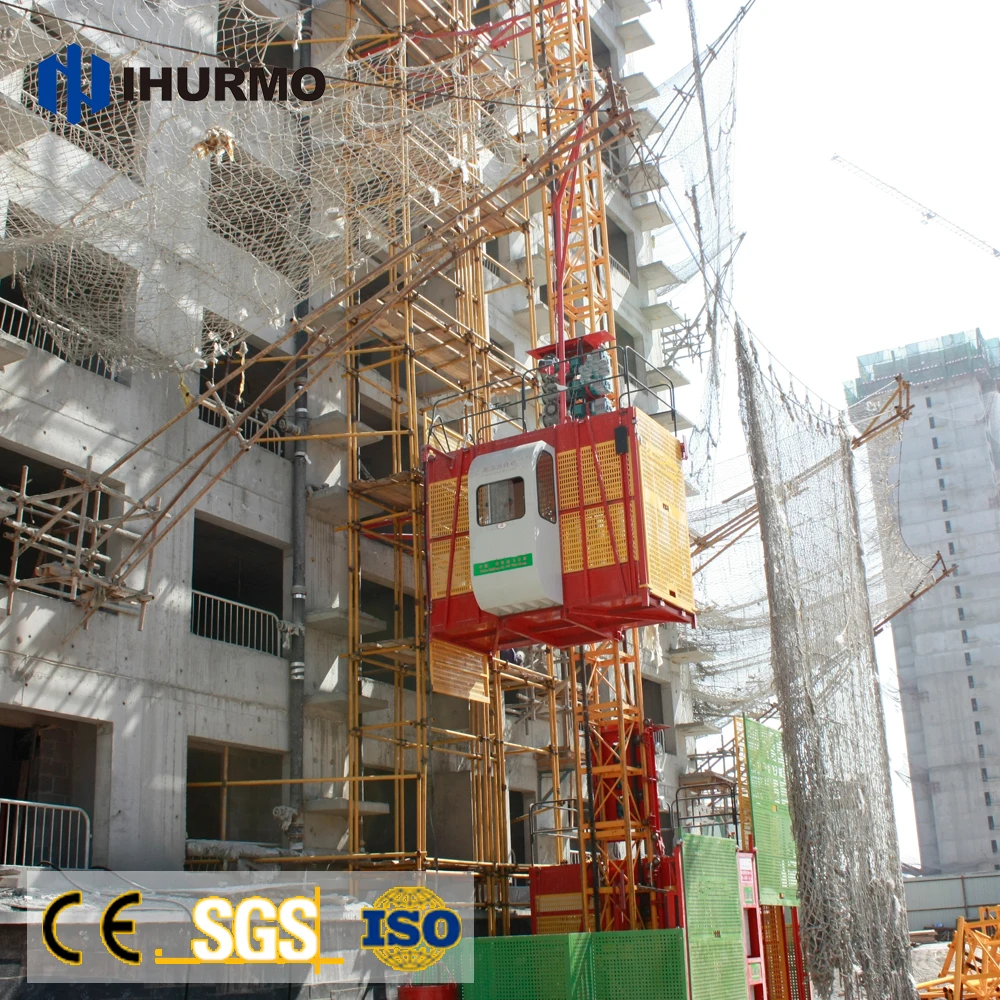 High performance SC100 SC200 building elevator construct hoist for construction use