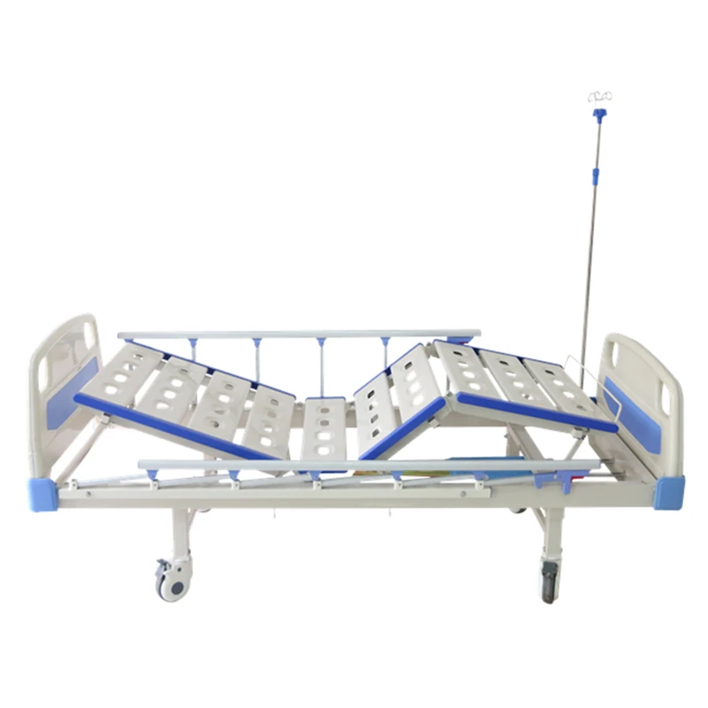 
high quality economic hospital bed 2 cranks Manual Free Used hospital bed on sale 