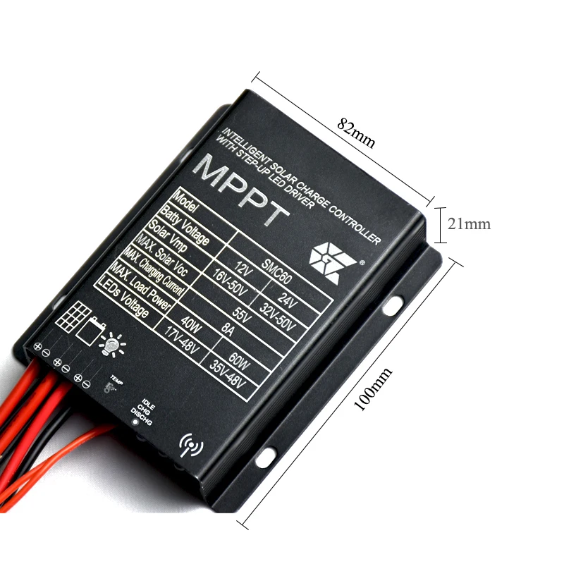 10A 15A 10A Street Solar Lights Controller Solar Powered Controller Solar Charge Controller 12V 24V IP68 SMC60