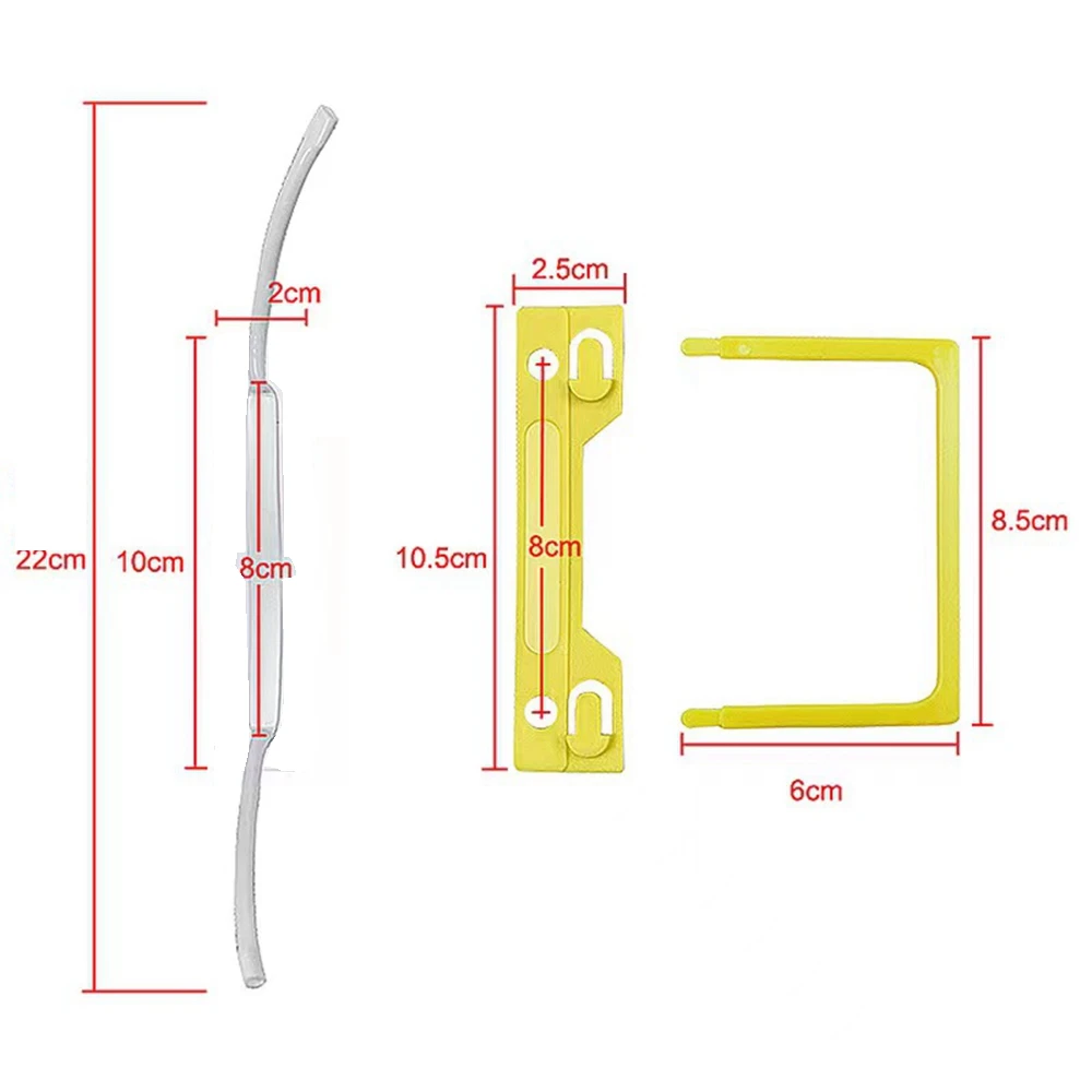 Milk White Color U Clip With Glue--Item 1380