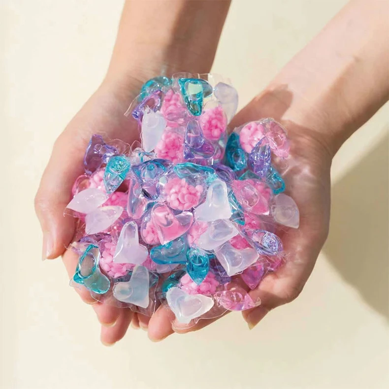 Private Label 5 In 1 Fragrant Tackles Tough Odors Stain And Odor Washing Gel Pods Laundry Detergent Pods For All Washers