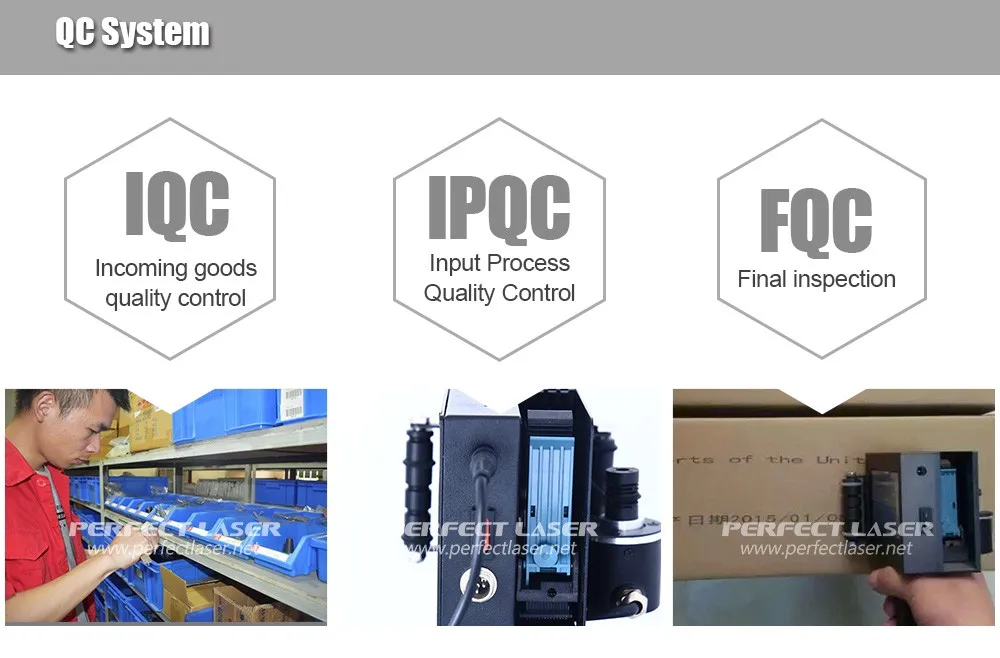 Perfect Laser Small character wireless and cheap Handheld Metal aluminium  plastic wood digital inkjet color label printer