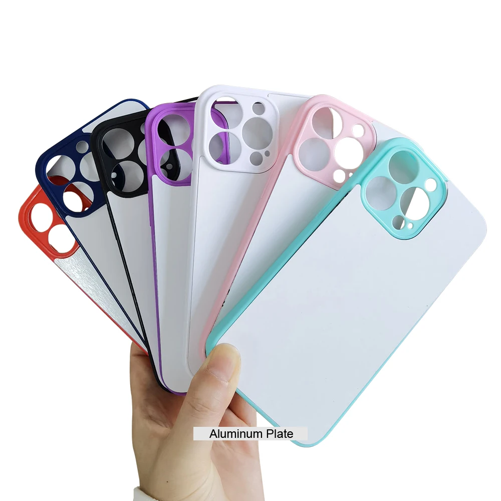 Factory Heat Transfer Colors Covers Flexible Rubber Tpu White Pink 2d Sublimation Phone Case For Iphone 14 13 12